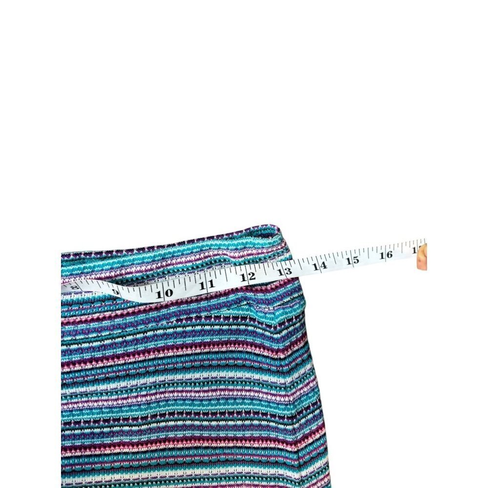 Red Camel's Girls Long Turquoise Stripped Skirt - Picture 4 of 5
